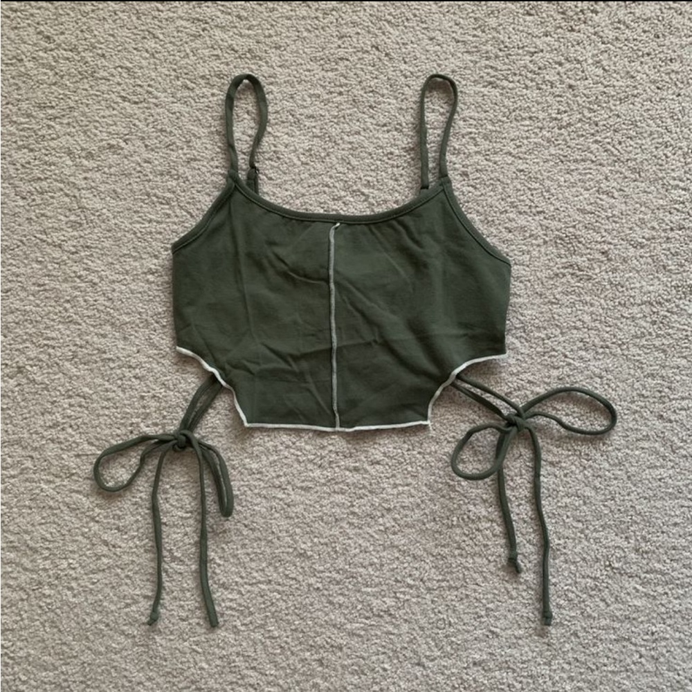 Josie’s Boutique green crop top